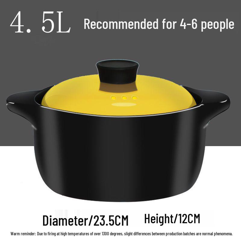 Dual-Use Ceramic Induction Cooker & Stew Pot for Open Flame – Ideal for Soups, Braised Dishes, and Hot Pot