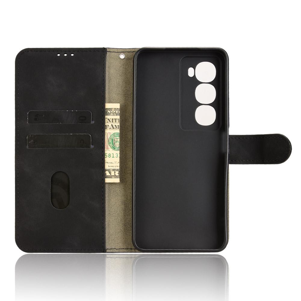 For itel City 100 4G Leather Case Skin Feel Anti Drop Wallet Flip Phone Cover