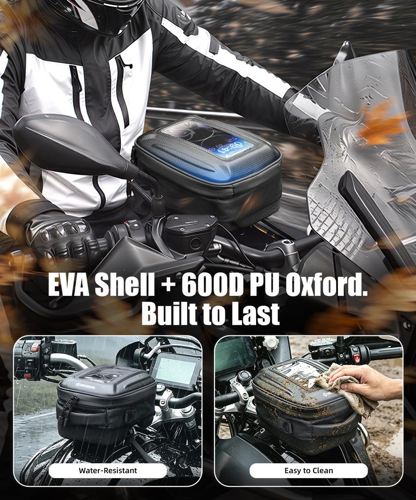 Quick-Release Tank Bag For BMW R1250GS R 1250 GS GS1250 2019-2024 6L Push-Pull Quick-Release System Waterproof TPU Phone Window