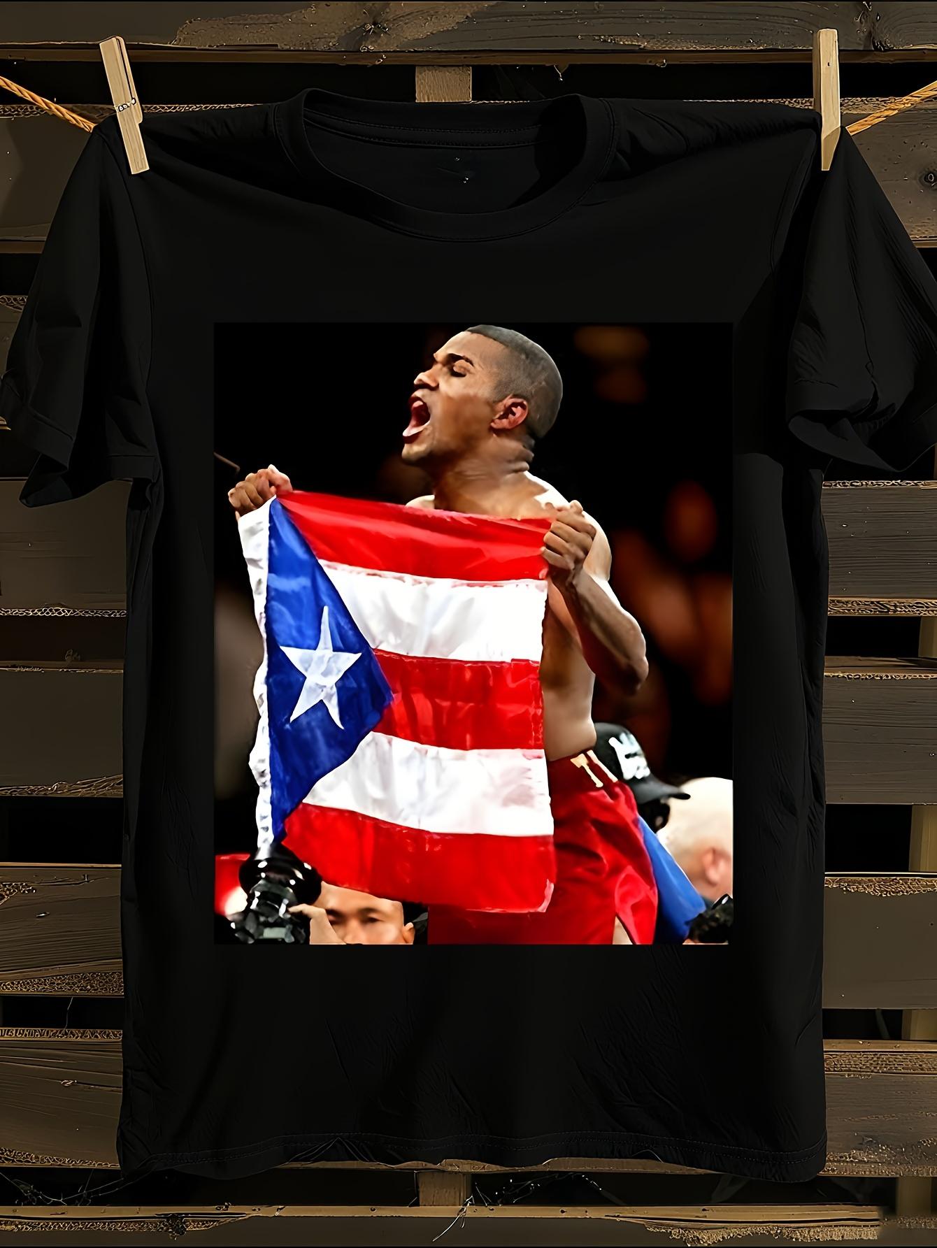 Felix Tito Trinidad Bandera Puerto Rico T-shirt L