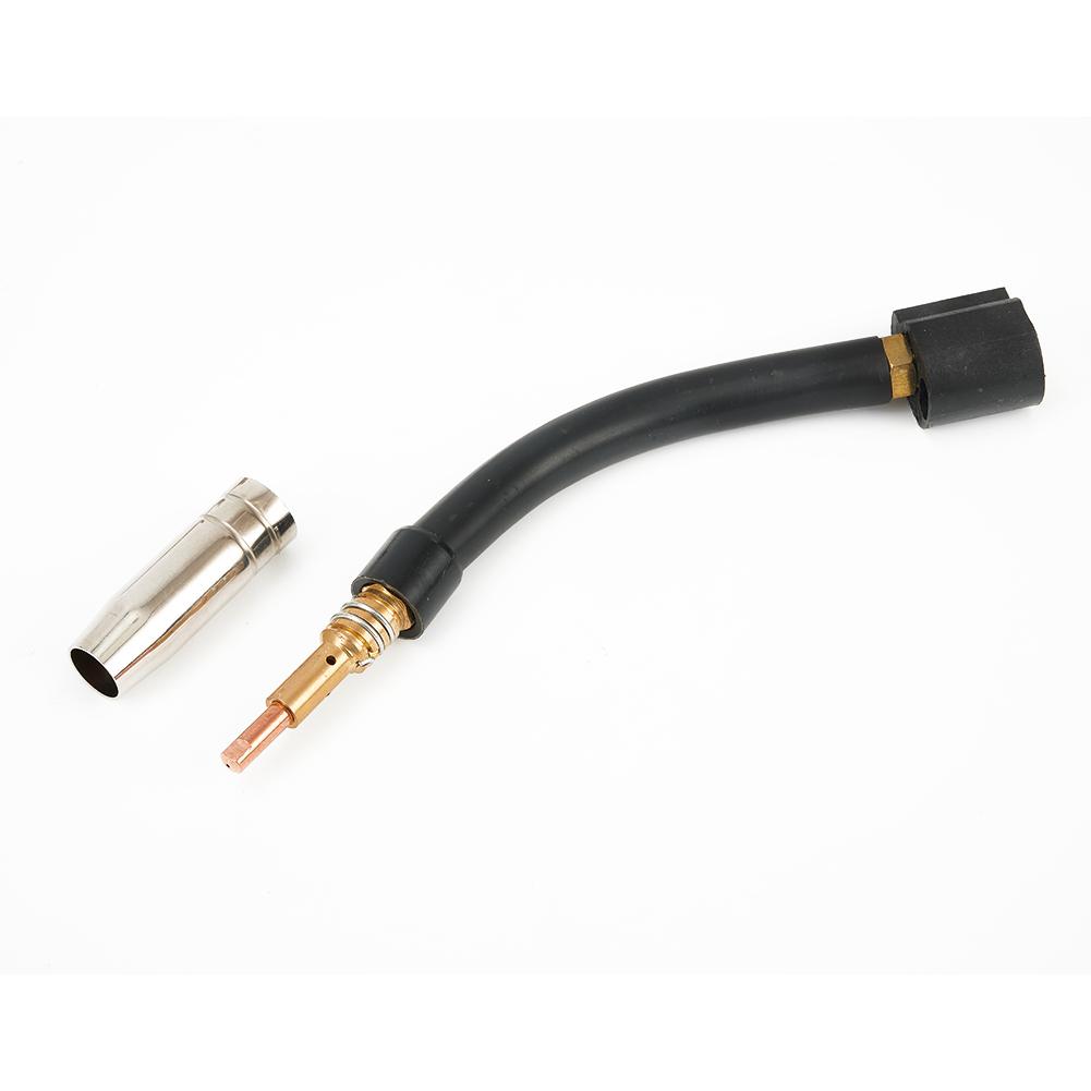 Gasdüse Schweißzubehör Schwanenhals Halter 0,8 mm 21 Stück Luftgekühlt Kontaktspitze Für Schweißgerät MB15AK MIG Mag Hals