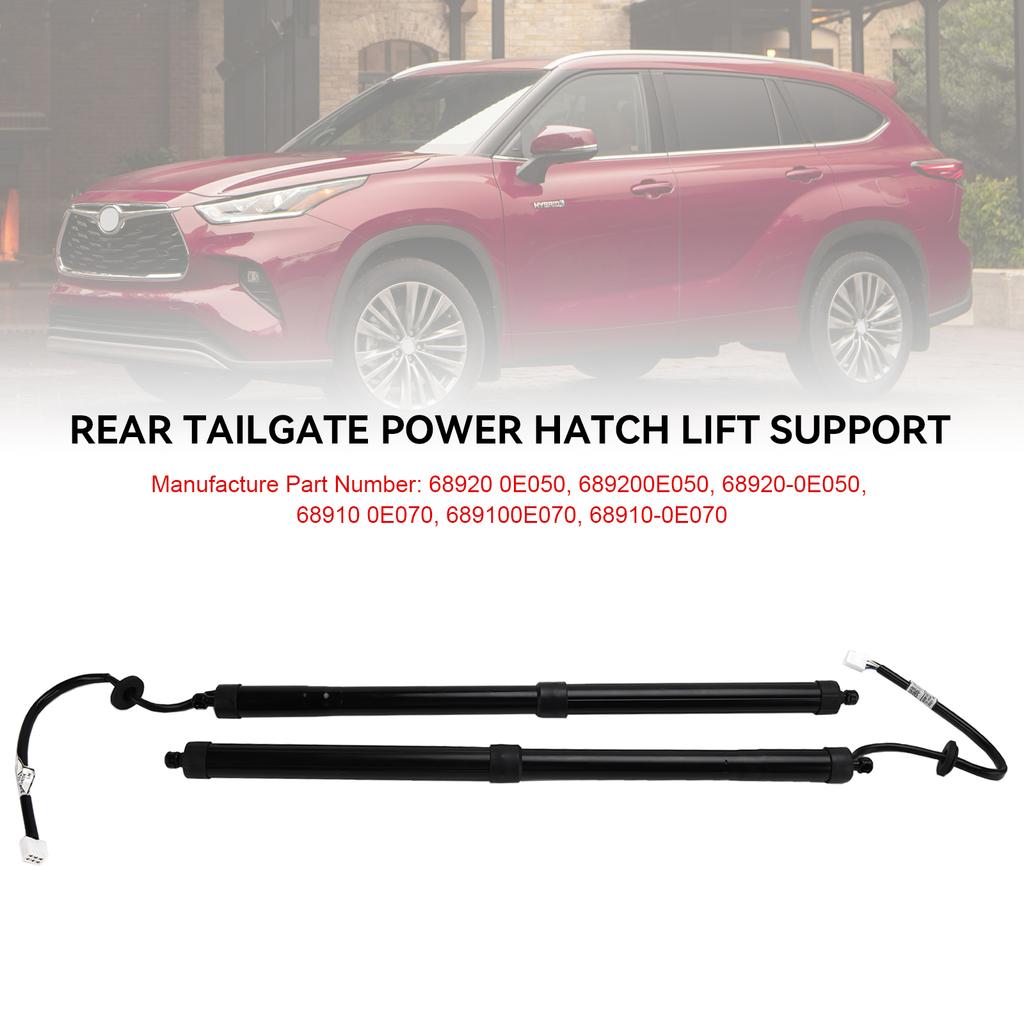 2PCS Electric Tailgate Lift 68910-0E070 Fit Toyota Highlander 2020-2023