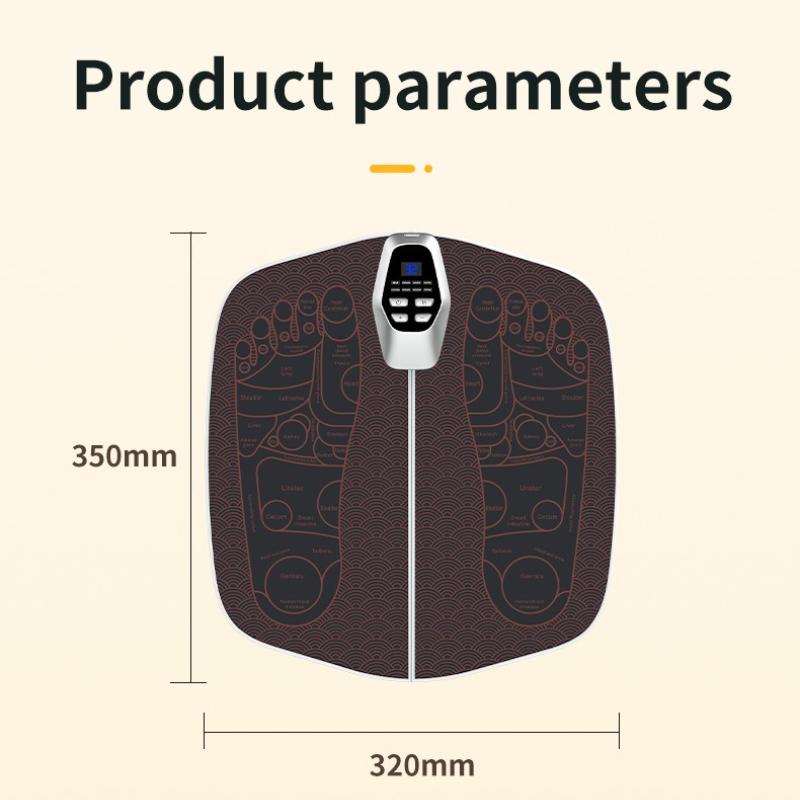 Rechargeable EMS Foot Massage Pads Intelligent Pulse Therapy with 10 Oscillating and Stimulating Bottom Foot Therapy