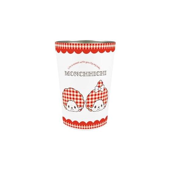 Monchhichi 2WAY Vacuum Double Tumbler M [Gingham Check/Face] Monchhichi Thermal/Cold Cup 133-011