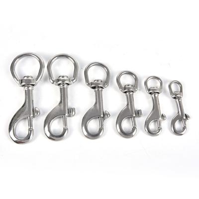 Nerezová ocel Bolt Snap Hook Clip Potápění Single Hook