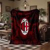 AC Milan Print Flannel Blanket Soft Warm Sofa Bed Throw Blanket For Home Office Bedroom