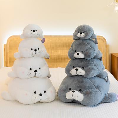 Süße Machi Siegel Puppe Kreatives Süßes Plüschtier Kinder Schlafpuppe Kissen Geschenk