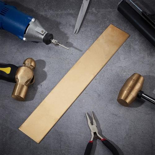 OLYCRAFT Brass Sheet, 304x50x2mm, Metal Plate for DIY Projects, Pure Copper Plate, Brass Sheet, Metal Plate, Brass Copper Plate, Crafts, Enamel Copper