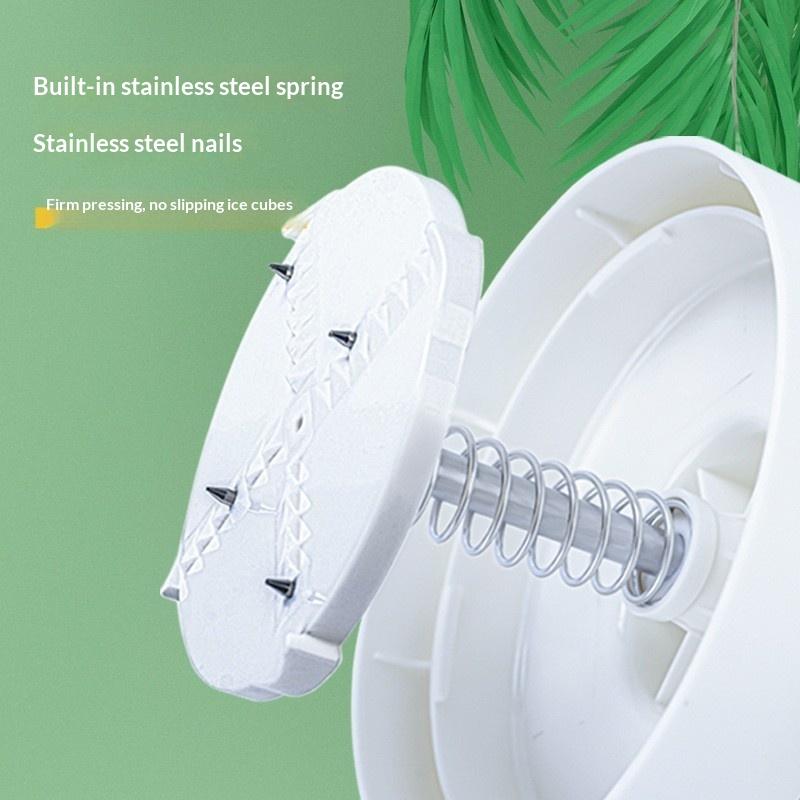 Manual Ice Shaver Crusher Hand Crank Snow Cone Maker Portable Shaved Ice Machine Adjustable Blade for Home Outdoor Family Gatherings