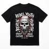Rebel Youth Urban Defiance Skull T Shirt Street Culture Apparel vintage Washed homme fashion designer clothes Stylish