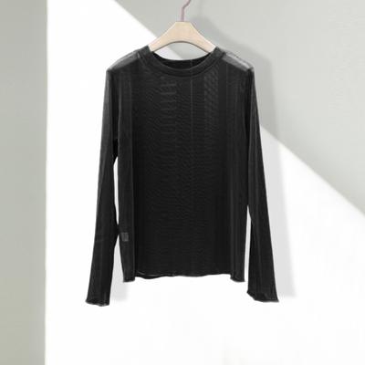 Γυναικείες μπλούζες με προστασία από την υπεριώδη ακτινοβολία με στρογγυλή λαιμόκοψη μακριά μανίκια χαλαρή εφαρμογή Quick Dry Beach Φορέστε λεπτή μπλούζα