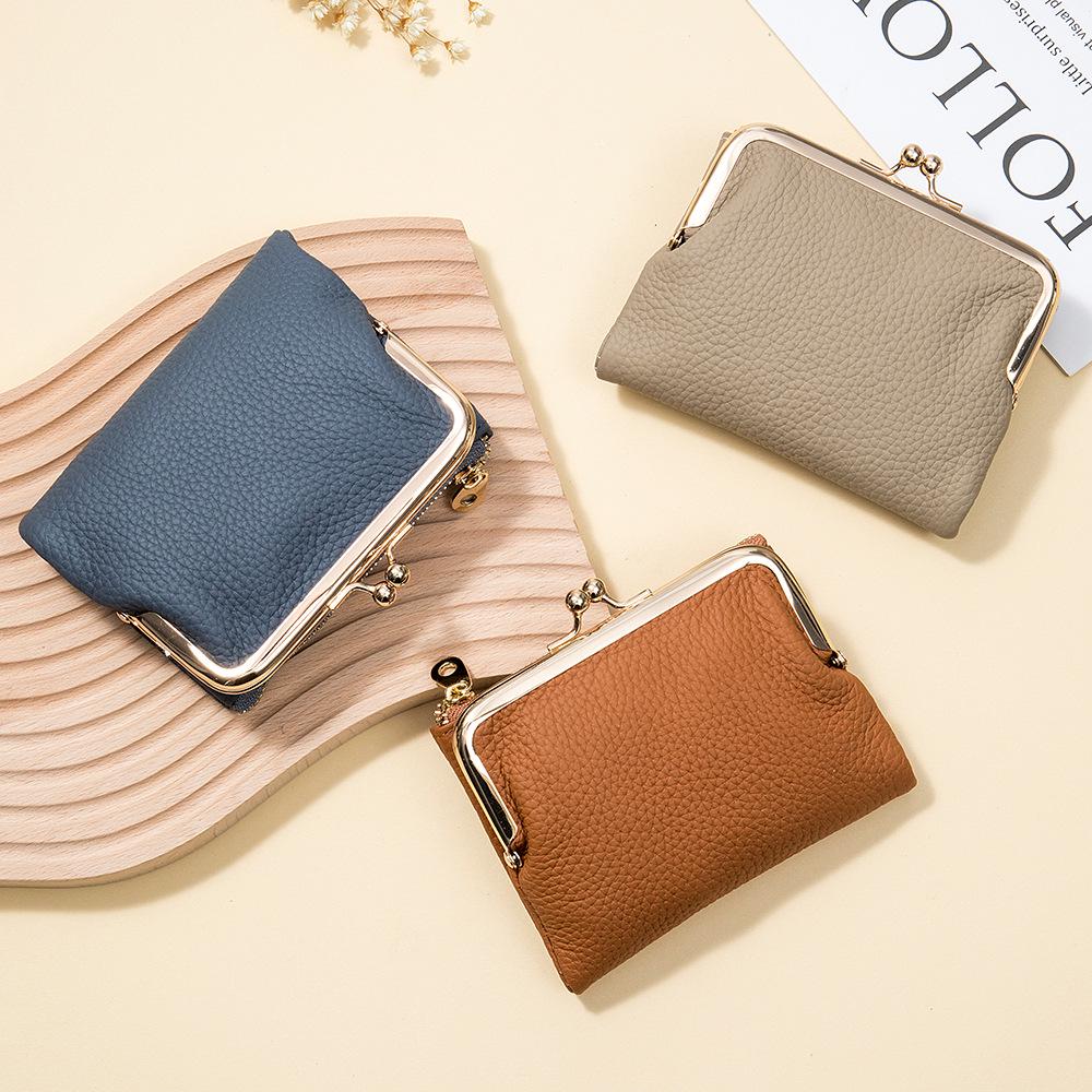 European & American Style Women's Genuine Leather Clutch Wallet - Multifunctional Coin Purse and Card Holder