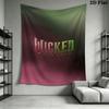 WICKED Wall Tapestry Aesthetic Wall Hanging Printed Fabric Blanket Decorative Tapestries for Bedroom Living Room Home Decor