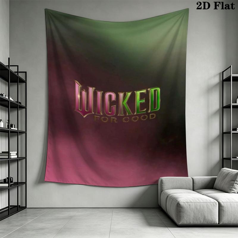 WICKED Wall Tapestry Aesthetic Wall Hanging Printed Fabric Blanket Decorative Tapestries for Bedroom Living Room Home Decor