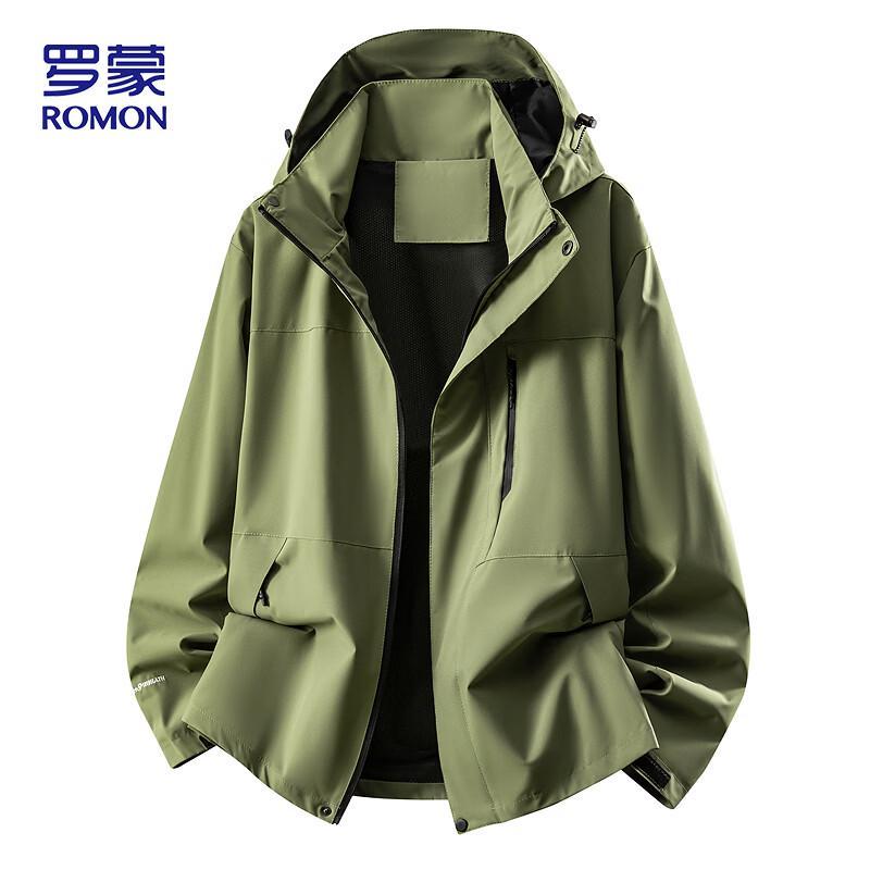 ROMON Men's Hooded Windproof Workwear Jacket
