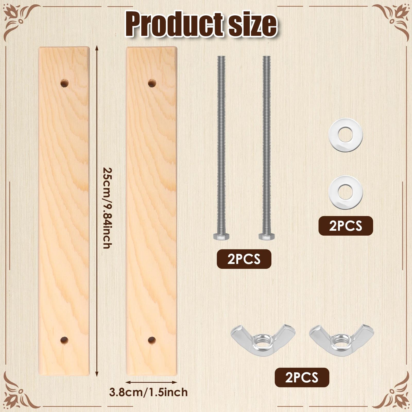 

Wooden Book Press Bookbinding Press for Desktop DIY Bookbinding Greeting Cards Labels for School Home DIY Bookbinding Supplies