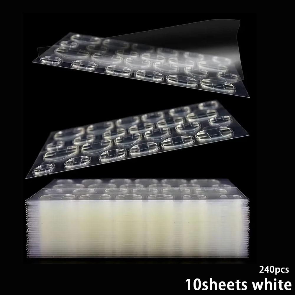 

Двусторонние клейкие наклейки для ногтей Прозрачный бесследный клей для ногтей Невидимый водостойкий дышащий Желейные типсы для ногтей Инструменты для DIY