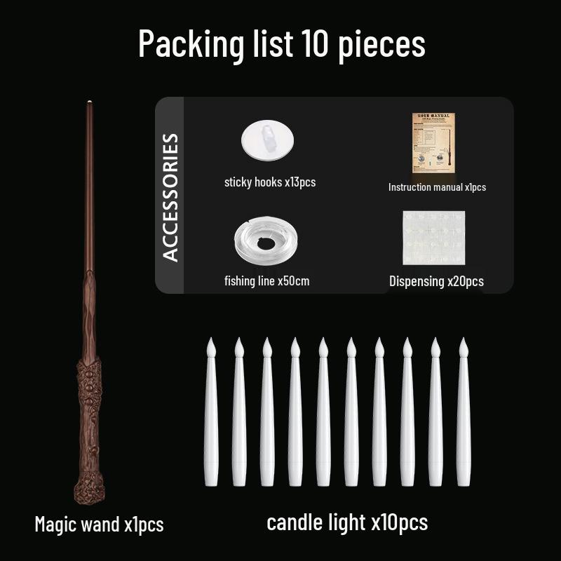 Floating LED Christmas Candle Lights for Tree and Magic Wand Decorations