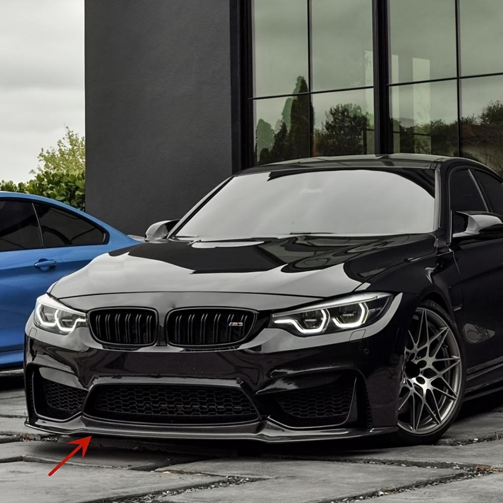 Přední nárazník ve stylu CS Lip Spoiler Splitter Body Kit Diffuzor Pro BMW F80 M3 F82 F83 M4 2015-2020