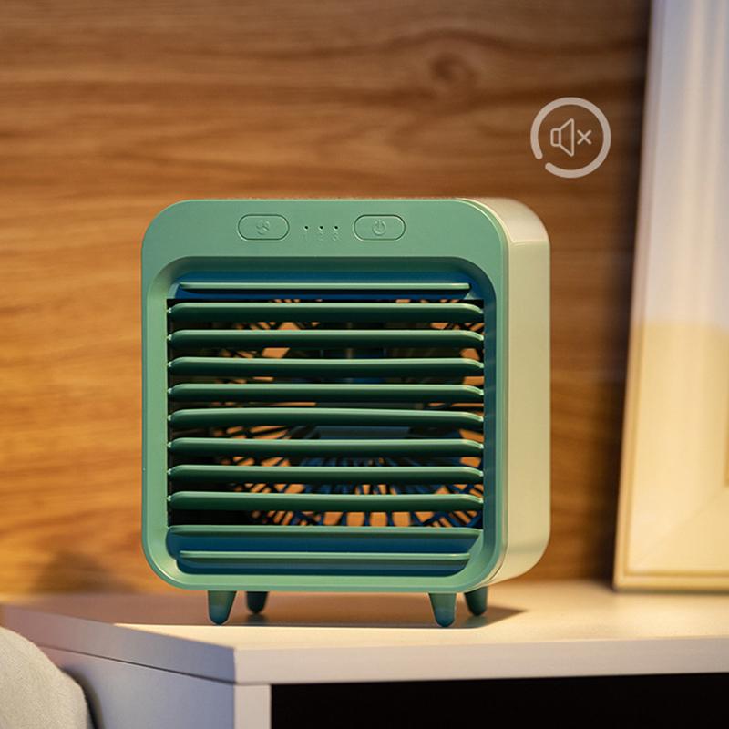 Portable Usb Chargeable Mini 3 Gear Air Conditioner Cooler Fan Air Conditioner Air Cooling Office Desktop Fan Parts