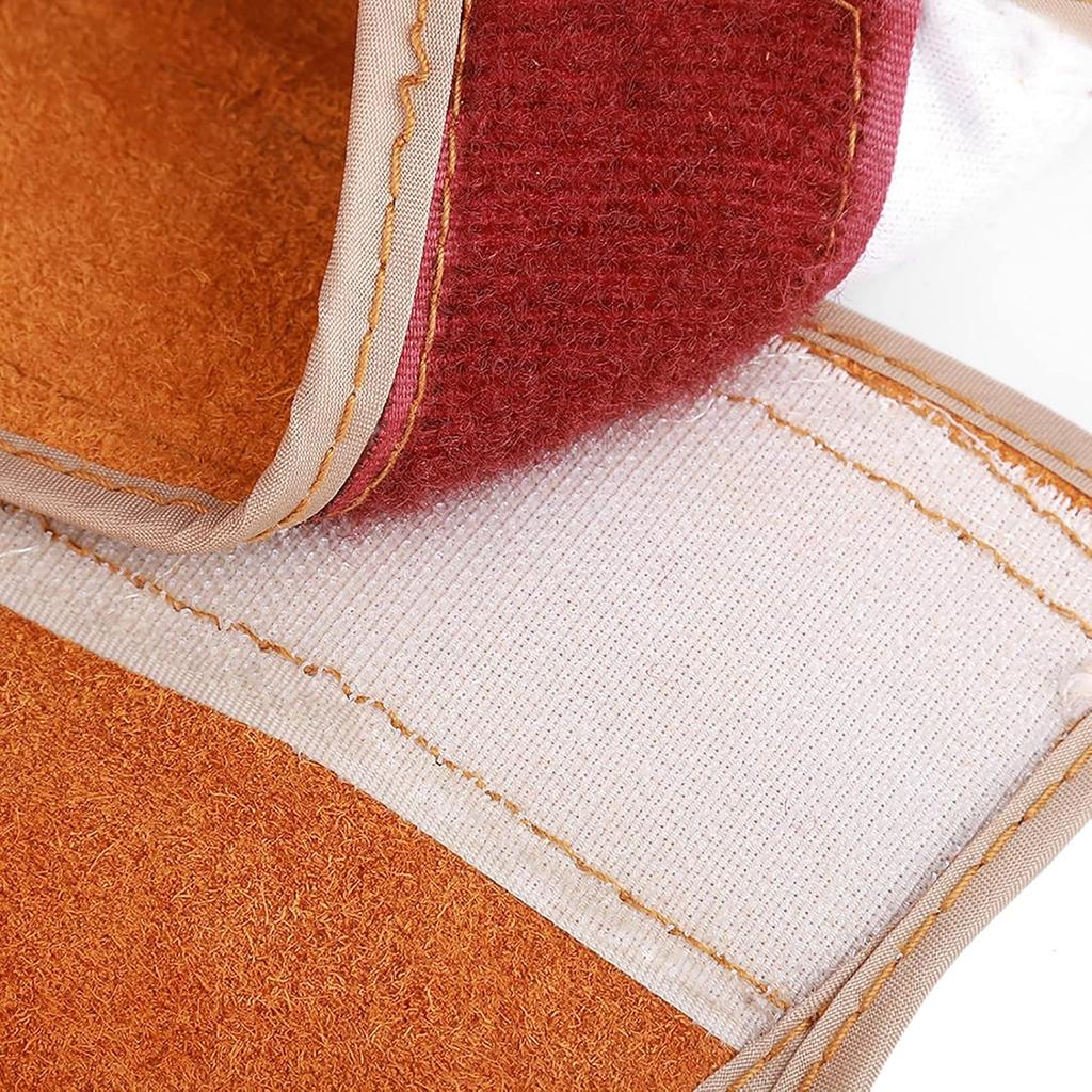 Leather Welding Hood Full Welding Helmet Welding Hood Cover Welding Protective Gear Welding Hat for Welding Neck Protector