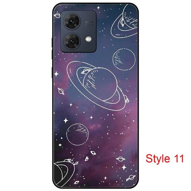 

Чехол для Motorola Moto G84 MotoG84, черная задняя крышка, чехол 6,5 дюйма, противоударный мягкий бампер, противоскользящий прочный ТПУ, полная защита Moto G84_Y42-style11