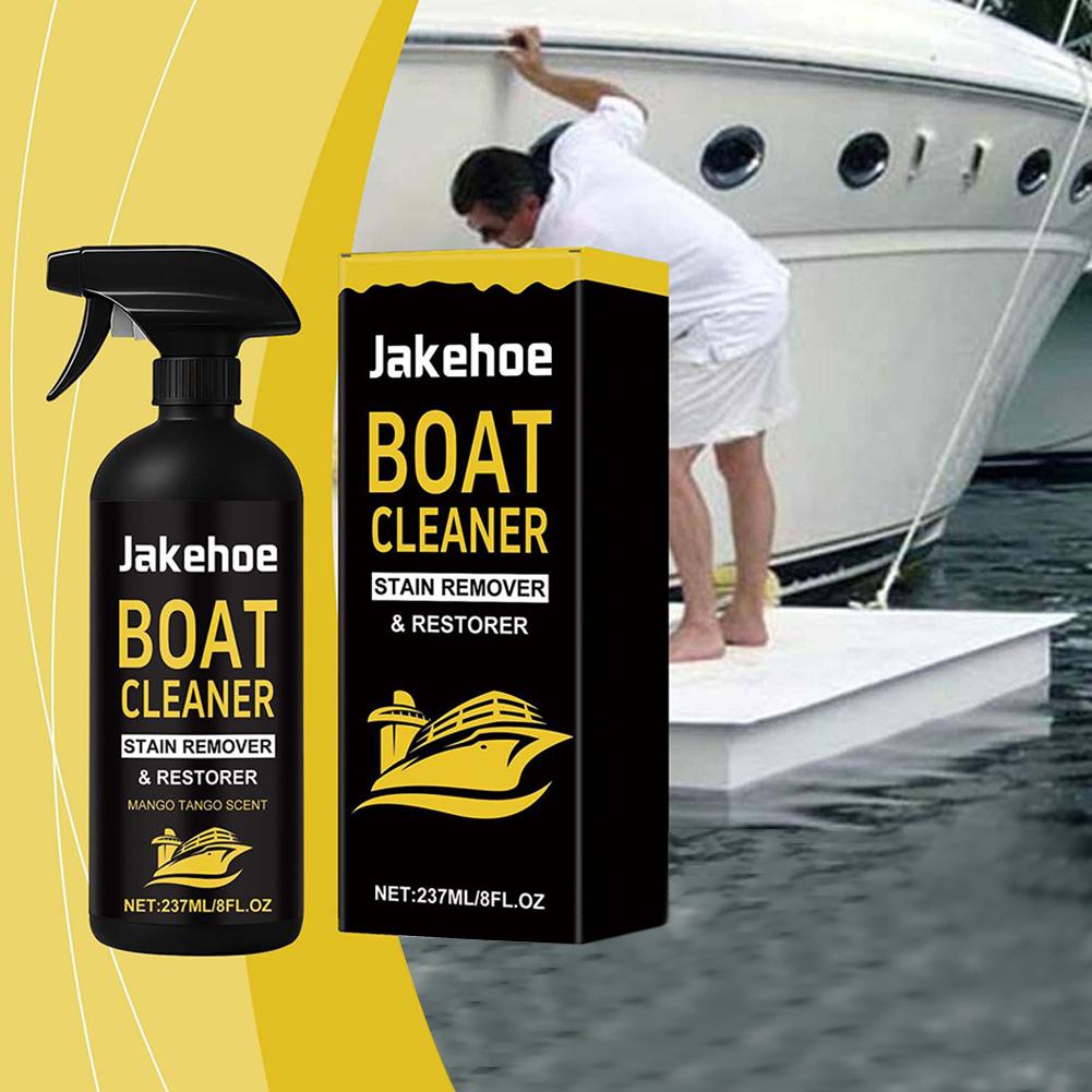 Boat Hull Cleaner For Fiberglass Professional Removing Stubborn Stains Gelcoat Stain Remover Spray Boat Cleaning Supplies 237ml