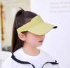 Children's Seamless Open-Top Sun Hat: Outdoor Baseball & Duckbill Cap for Boys