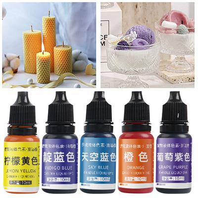 10ml Reutilizable Alta Concentración Tinte para Velas Color Brillante Fragancias Pigmentos Hechos a Mano Manualidades Fabricación Coloreado