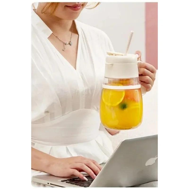 12 Leaf Knife 1000ml Large Capacity Juicer Household Cup Juicer Crushable Ice Bucket Portable  Juicer