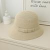 Sunscreen visor hat big eaves hat bucket hat women's basin hat, foldable sunscreen flat top straw hat seaside beach hat women