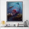 Disney 5D DIY Diamond Painting Ariel The Little Mermaid Deep Sea Realistic Illustration Embroidery Mosaic Cross Stitch Home Decor Gift Crafts