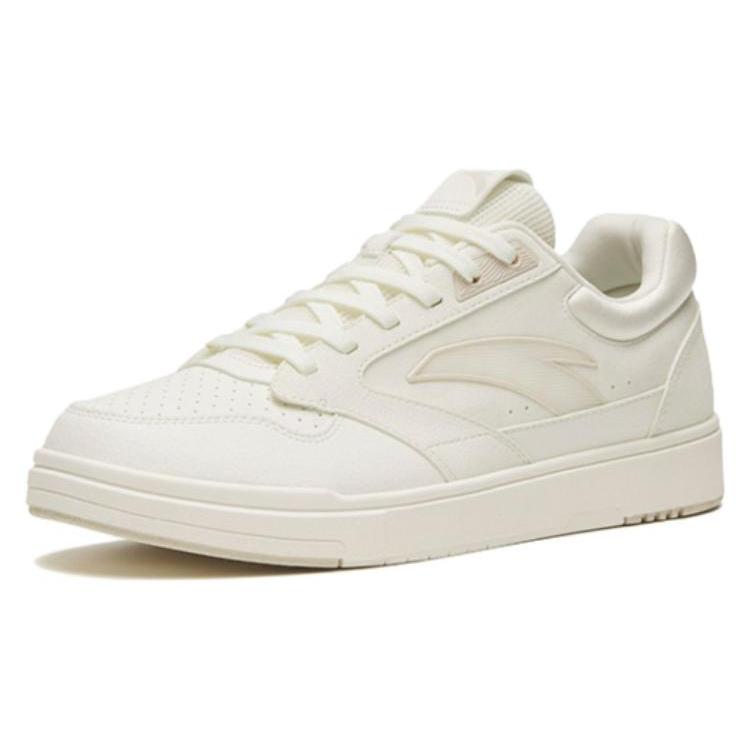 New Anta Anti Slip Wear Resistant Low Top Skateboard Shoes Men's White 112328018-1
