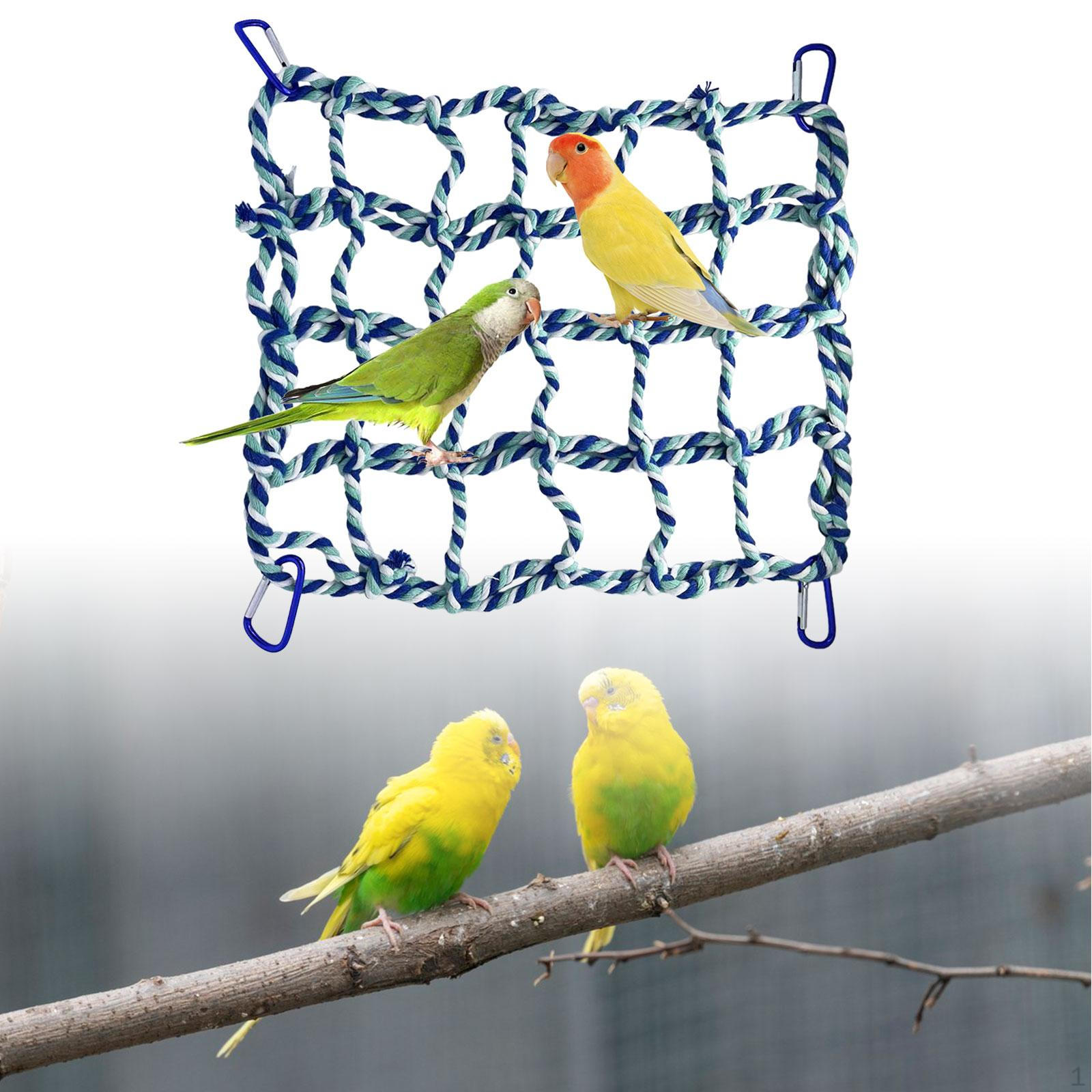 

Птичья веревка сетка для домашних животных гамак для подвешивания, игрушка для занятий, игра, лестница для птиц, мост для восхождения крыс