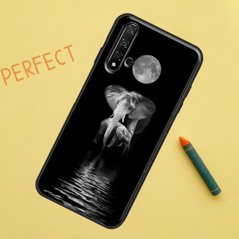 Elephant Baby Nature For Huawei Nova 8i 12i 11i 12s Y73 Y72 Y61 Y91 Y90 Y70 Y60 9 10 SE P30 P40 Lite P60 Pro Case