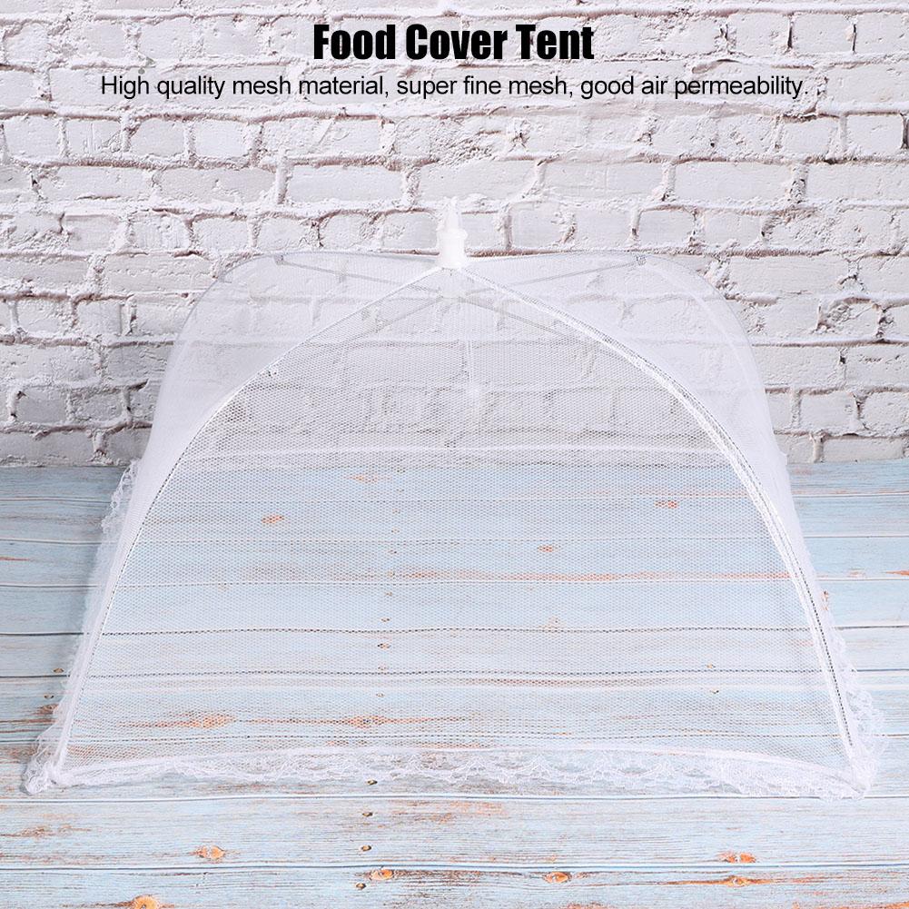 2 Stück Haushalt Lebensmittel Schirm Faltbare Lebensmittel Mahlzeit Aufbewahrung Netzabdeckung Zelt Küchenzubehör Netz