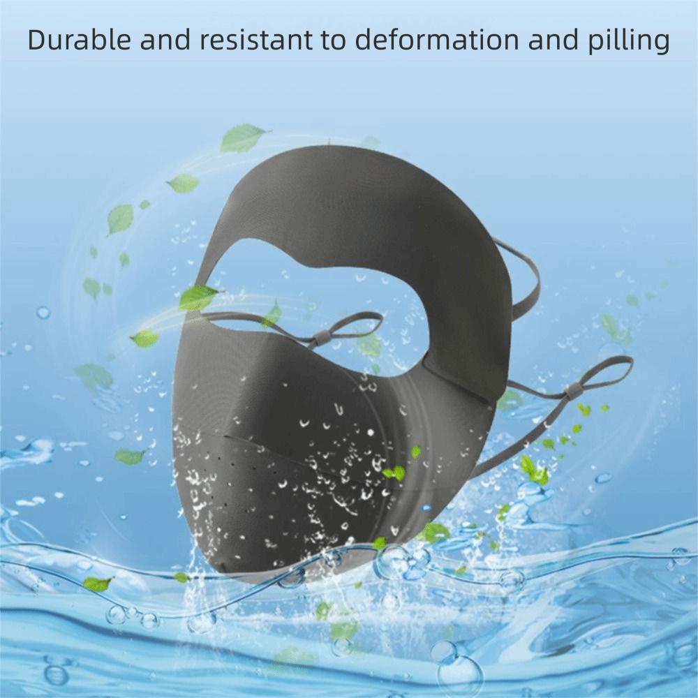 Breathable Sunscreen Mask Thin Face Gini Mask Adjustable Face Cover  Riding