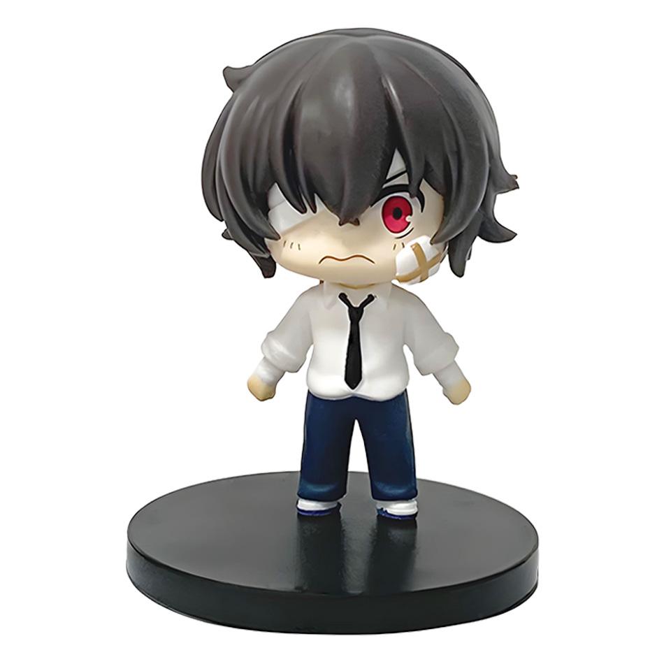 7.5cm New Bungo Stray Dogs Dazai Osamu Figure Japanese Cartoon Figurines Collection Cute Toys Entertaining Play Safe Fun Kid Friendly
