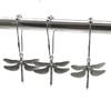 5Pcs Zinc Zinc Alloy Dragonfly Shower Curtain Hooks Free Sliding Bathroom Shower Hangers  Bathroom