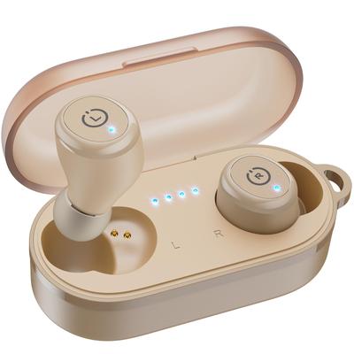 TOZO T10 Completely Wireless Earphones IPX8 Waterproof Bluetooth Lightweight Design 55 Hours Playtime Touch Control Passive Noise Canceling Dedicated