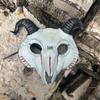 Goat Skull Halloween Mask - PU Animal Costume Prop for Parties & Escape Rooms