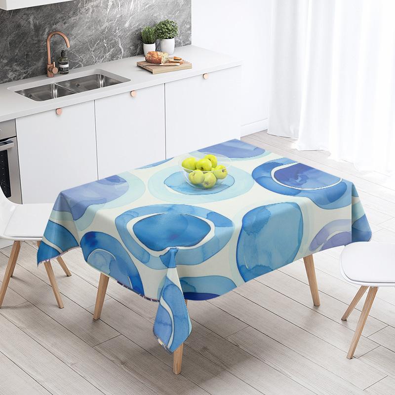 Abstract Geometric Tablecloth 1pc Resistant Party Decoration Restaurant Cafe Dining Table Tablecloths 140X200cm