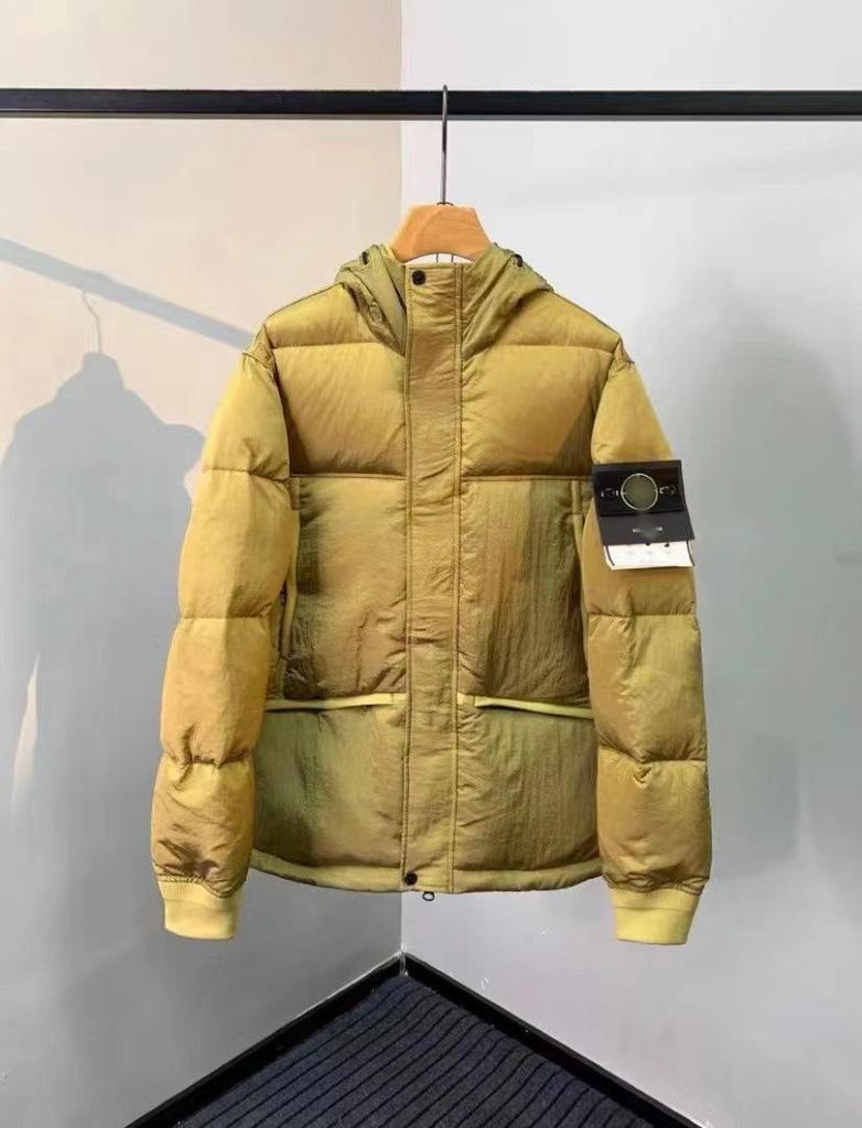 Stone D Winter Kapuzenjacke aus dicker Baumwolle - Colorblock Design für Damen & Herren