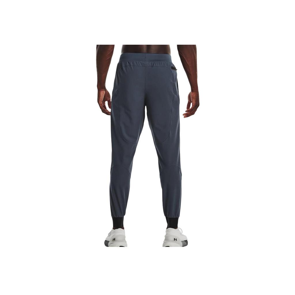 Under Armour Pantaloni Jogger Tricotați Bărbați Culoare Solidă Respirabili cu Uscare Rapidă Funduri Gri Furtună 1352027-044