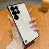 Ultra Thin Transparent Plating Frameless Phone Case For Samsung Galaxy S25 S24 S23 S22 Ultra Plus Simple Shockproof Luxury Cover
