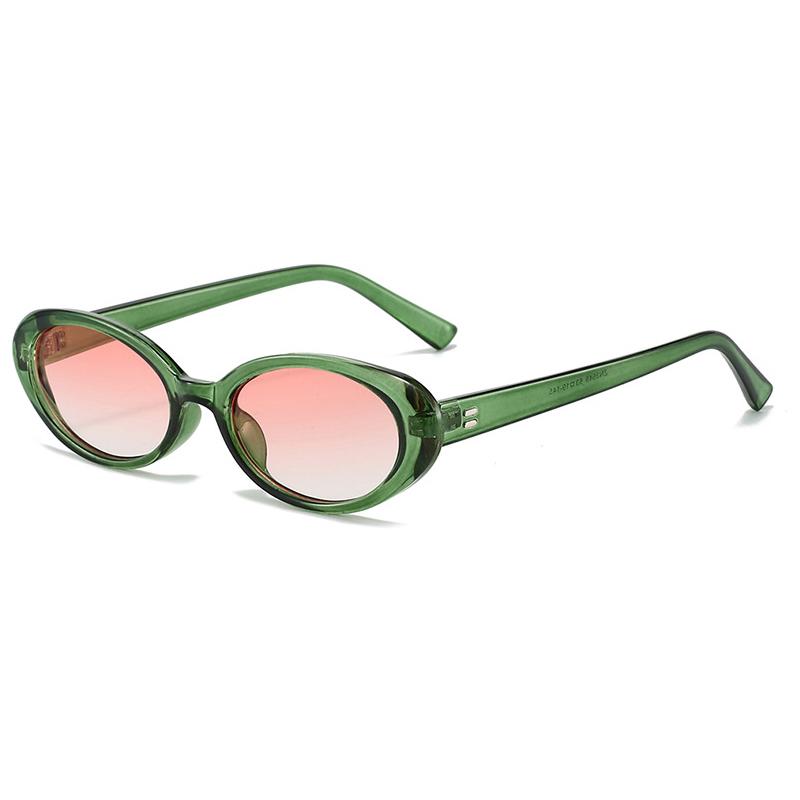 Retro Vintage Ovale Sonnenbrille Damen Marken-Designer Runde Sonnenbrille Herren UV400 Punk-Stil Luxus Brillen Damen Oculus