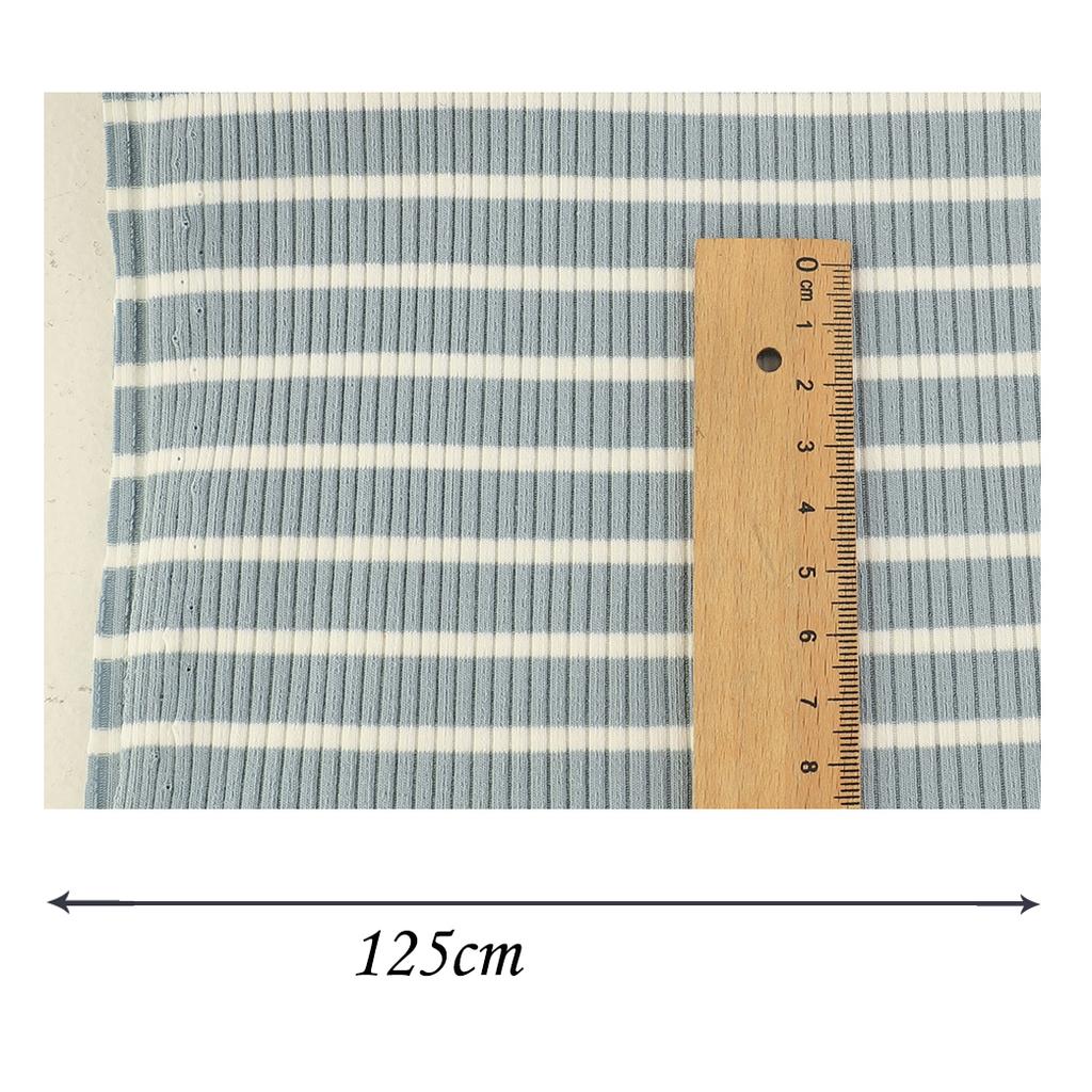 Rib Combed Rainbow Cuff Fabric By Half Yards Striped Stretch For Sewing Base Shirt Knitting Neckline 50x125CM/PCS