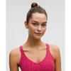 Lululemon Align  TAnk Top  Light Support  A B Cup leopArd dAisy Desert Red mAgentA Smoke