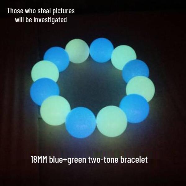 Świecąca w ciemności bransoletka dla par - Fluorescencyjny kamień Nocna Perła dla mężczyzn i kobiet
