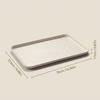Rectangular Plastic Vanity Tray Bathroom Organizer Perfume Tray Stackable Makeup Organizer Cosmetic Storage Box Desk Accessories